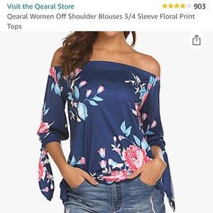 Large off the shoulder blouse